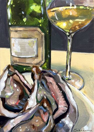 Still Life with White Wine and Oysters thumb