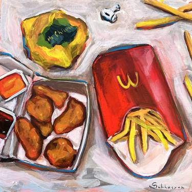 Original Impressionism Food Paintings by Victoria Sukhasyan