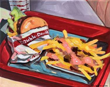Still Life with Double In-N-Out Burger and Fries N3 thumb