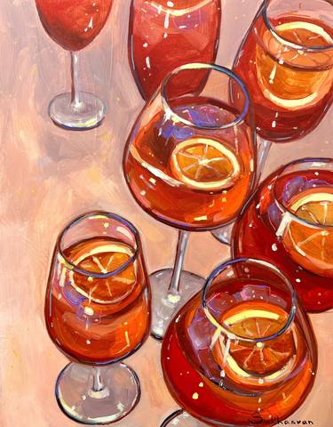 Print of Impressionism Food & Drink Paintings by Victoria Sukhasyan