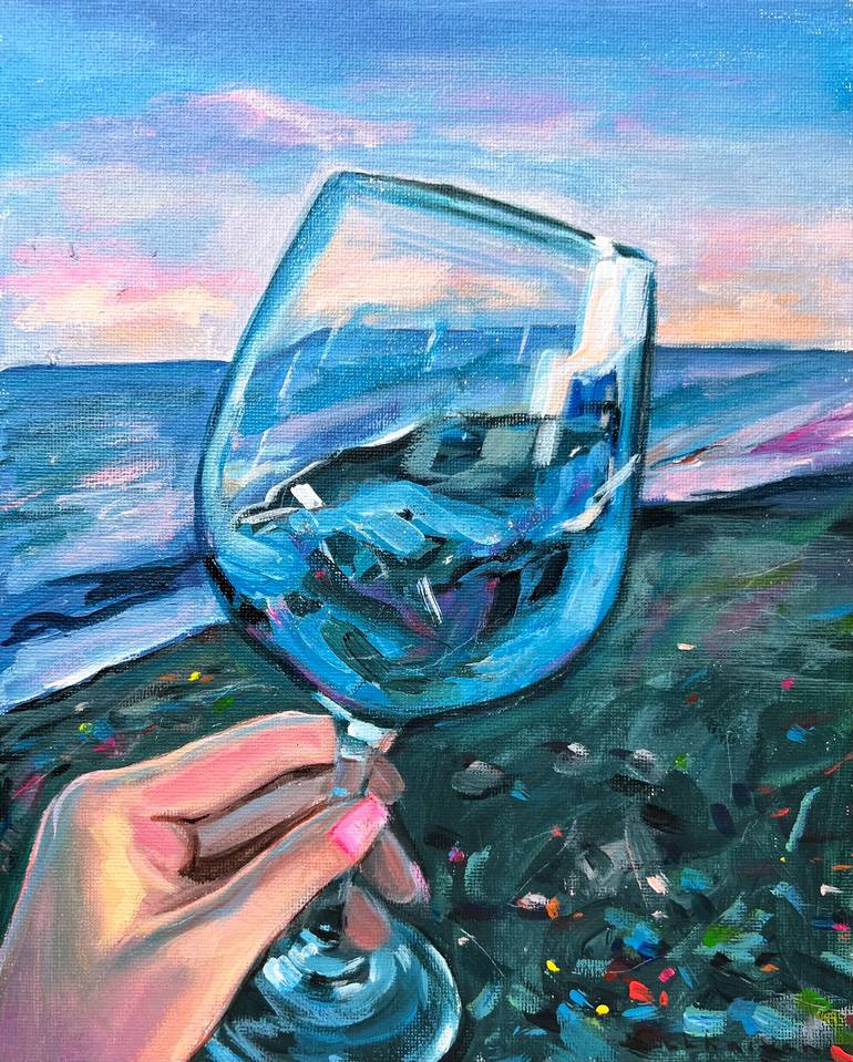10 oz stainlesssteel stemless wine glass Vinglace Stemless Wine Glass