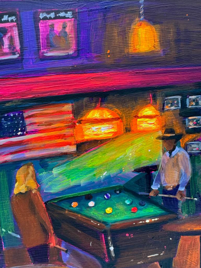 Original Impressionism People Painting by Victoria Sukhasyan