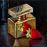 Still Life with Perfume and Strawberry by Victoria Sukhasyan