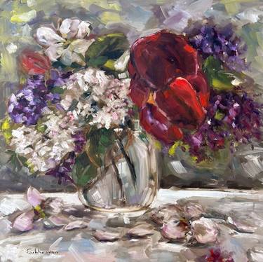 Original Impressionism Floral Paintings by Victoria Sukhasyan