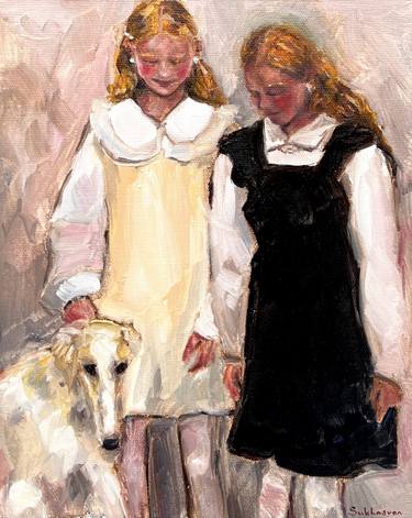 Original Impressionism Kids Paintings by Victoria Sukhasyan