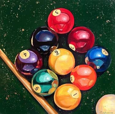 Still life with Billiard Balls thumb