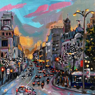 Original Impressionism Cities Paintings by Victoria Sukhasyan