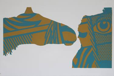 Horse Kiss Ochre - Limited Edition 1 of 3 thumb