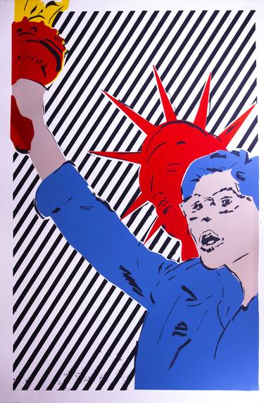 Elizabeth Warren Liberty Blue - Limited Edition of 3 thumb