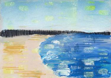 Print of Abstract Beach Mixed Media by Tarli Bird