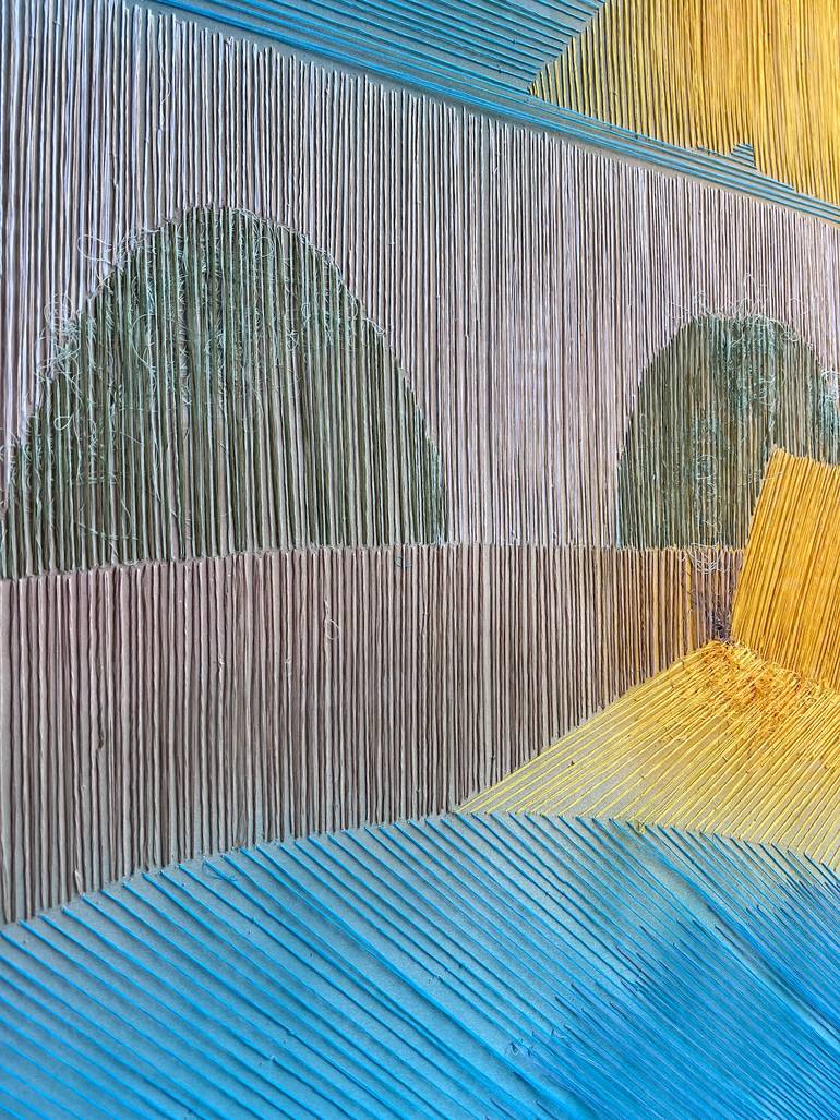 Original Abstract Landscape Mixed Media by Tarli Bird