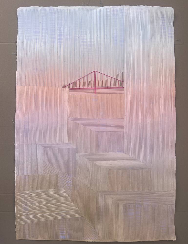 Original Color Field Painting Abstract Mixed Media by Tarli Bird