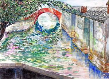 Print of Water Paintings by YiShan Chan