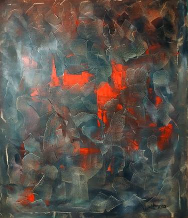 Original Abstract Paintings by Niroz Mondal