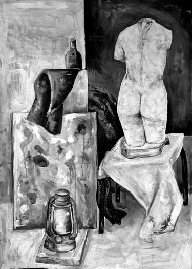 Original Figurative Still Life Paintings by Srecko Radivojcevic