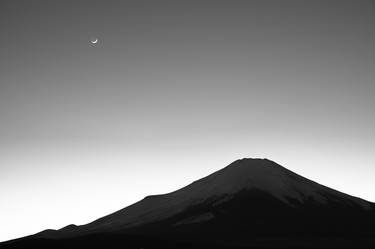 Moon Rise over Mount Fuji thumb