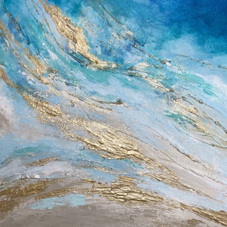 Original Abstract Seascape Painting by Anna Wawrzyniak