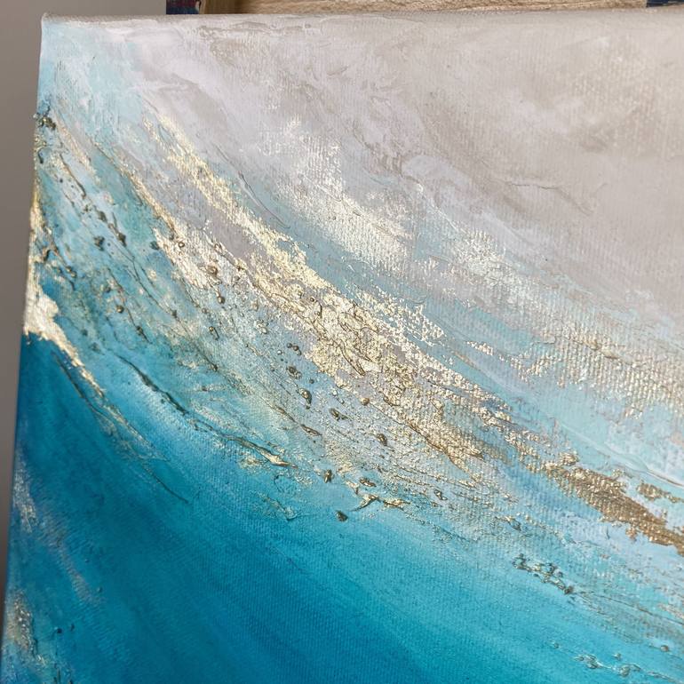 Original Abstract Seascape Painting by Anna Wawrzyniak