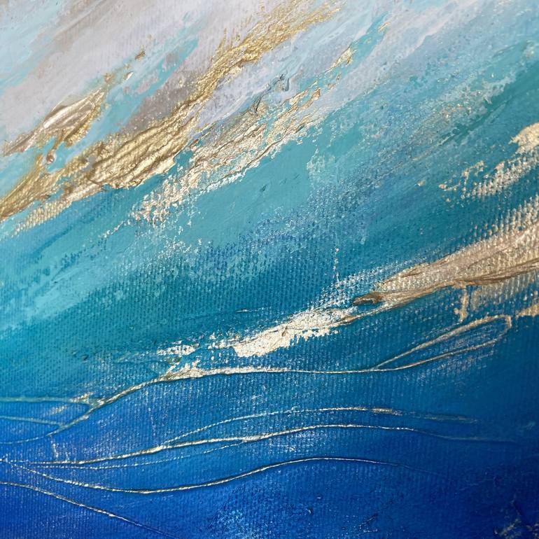 Original Abstract Seascape Painting by Anna Wawrzyniak