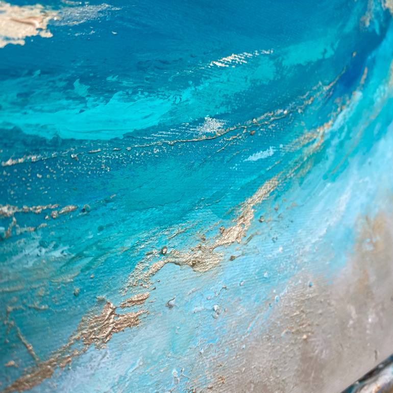 Original Abstract Seascape Painting by Anna Wawrzyniak