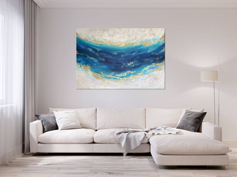 Original Abstract Water Painting by Anna Wawrzyniak