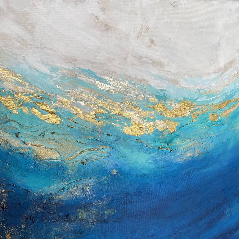 Original Abstract Seascape Painting by Anna Wawrzyniak