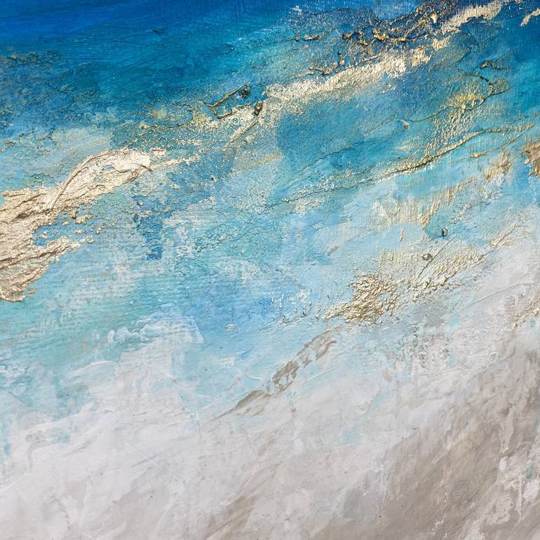 Original Abstract Seascape Painting by Anna Wawrzyniak