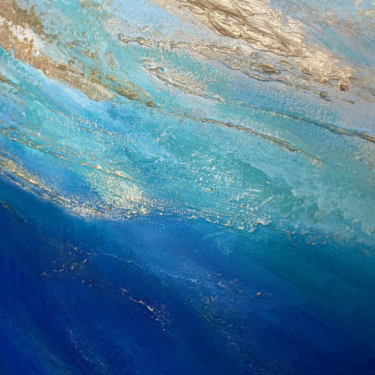 Original Abstract Seascape Painting by Anna Wawrzyniak