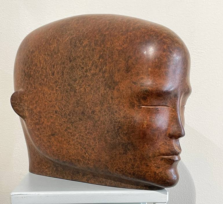 Original Figurative Portrait Sculpture by Rene Rikkelman