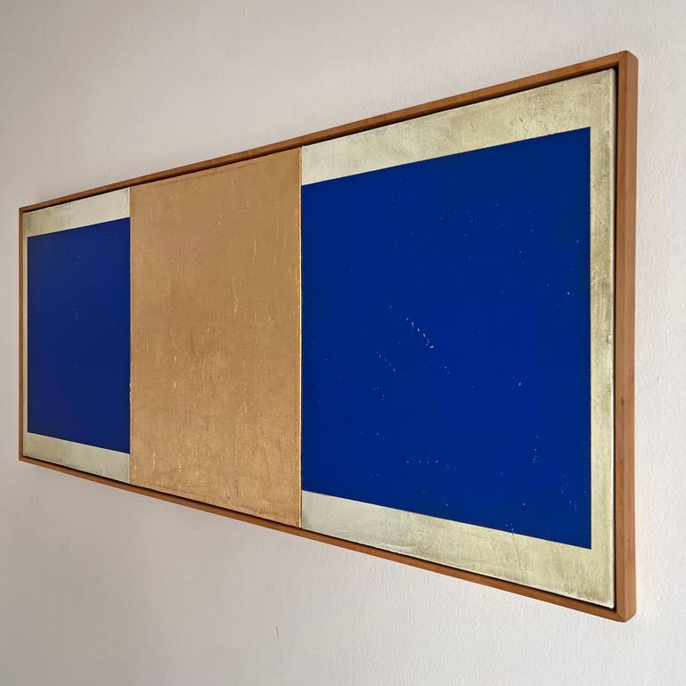 Original Geometric Abstract Painting by Dusa Jesih