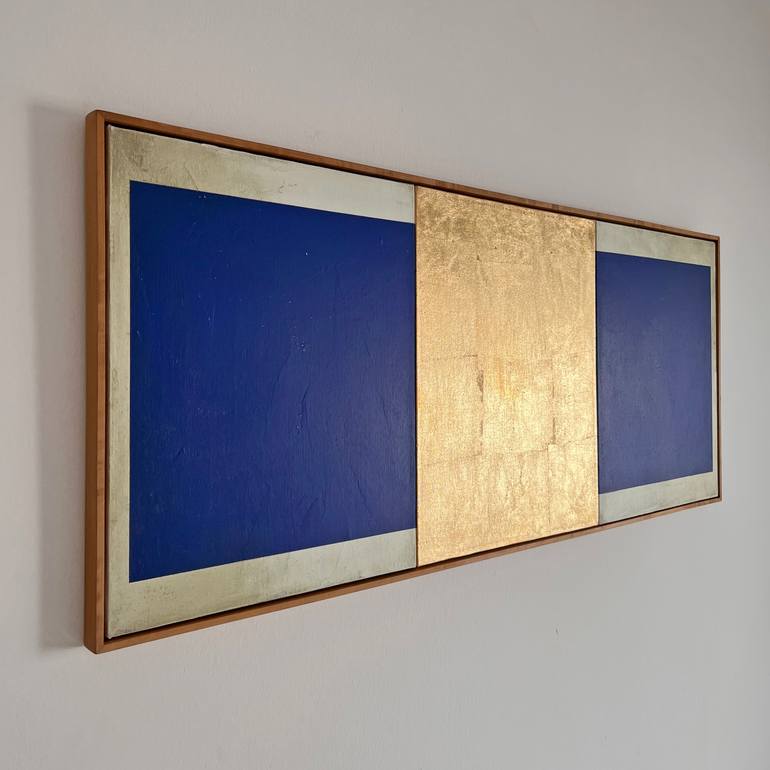 Original Geometric Abstract Painting by Dusa Jesih
