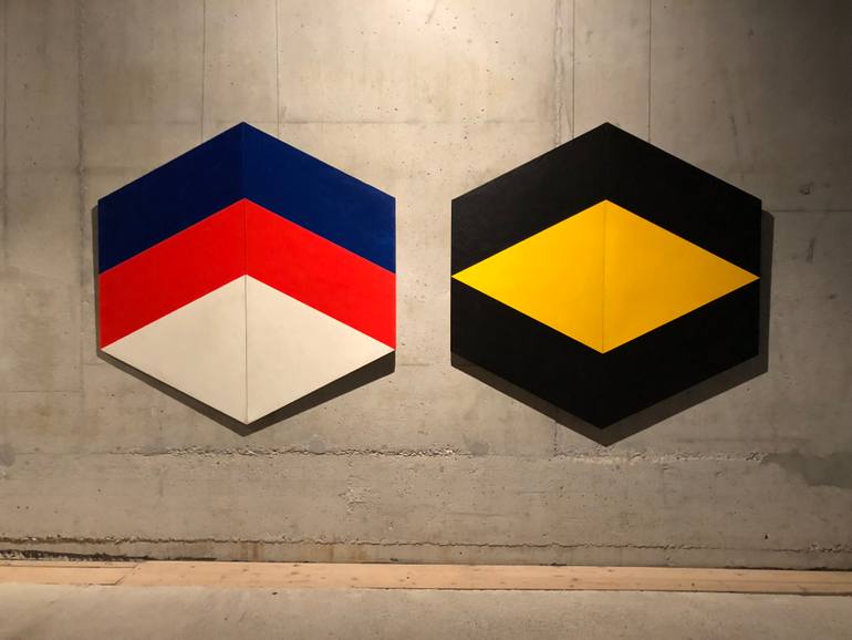 Original Minimalism Abstract Painting by Dusa Jesih