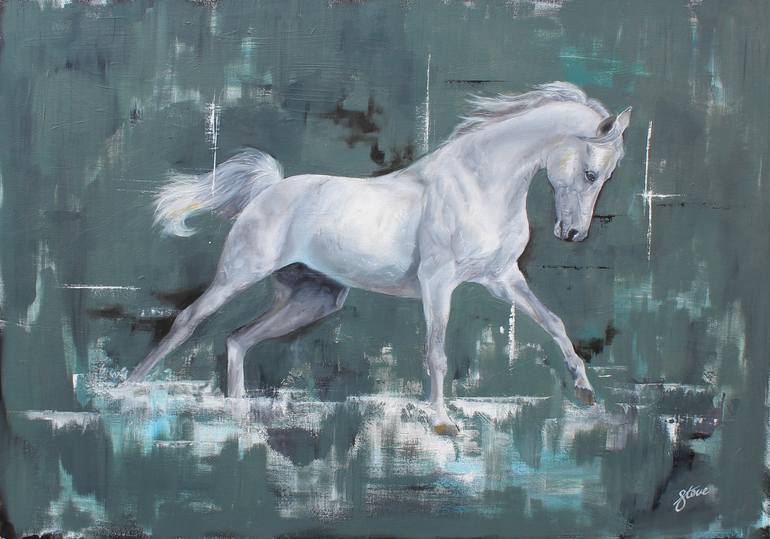 Horse Movement Painting by Steve Geary | Saatchi Art