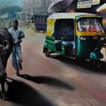 Agra street scene by carl henderson