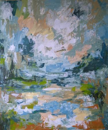 Print of Abstract Landscape Paintings by Kateryna Shuvalova