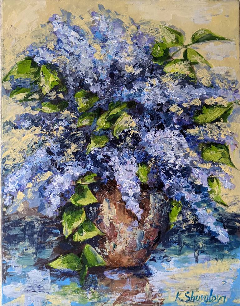 Original Floral Painting by Kateryna Shuvalova