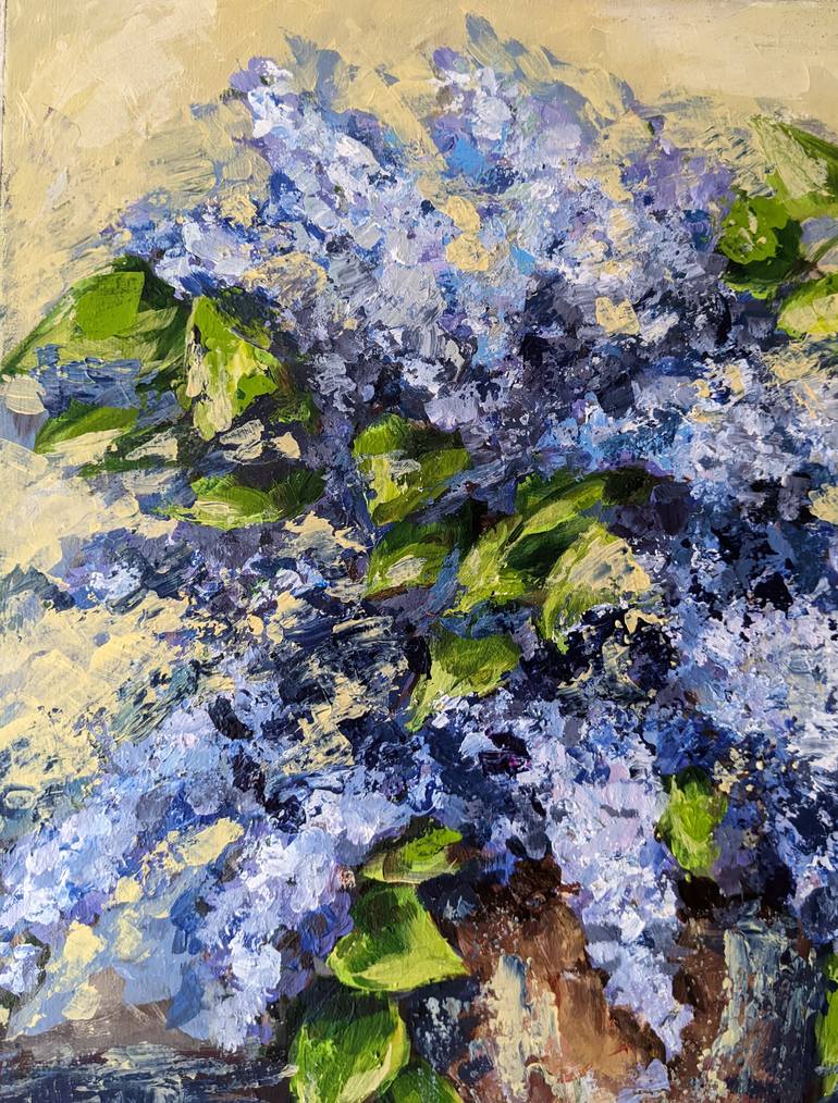 Original Abstract Floral Painting by Kateryna Shuvalova