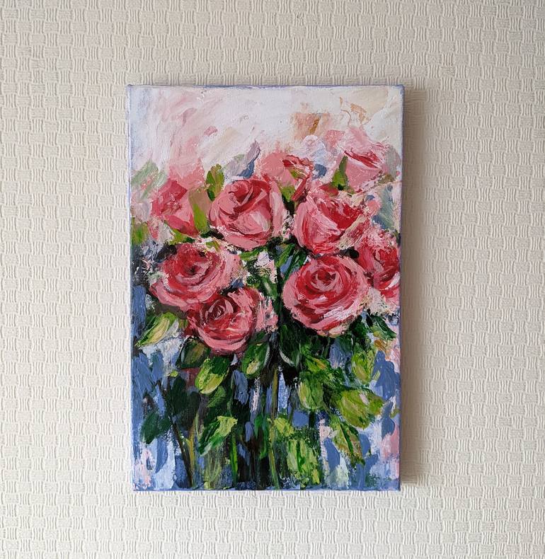 Original Floral Painting by Kateryna Shuvalova