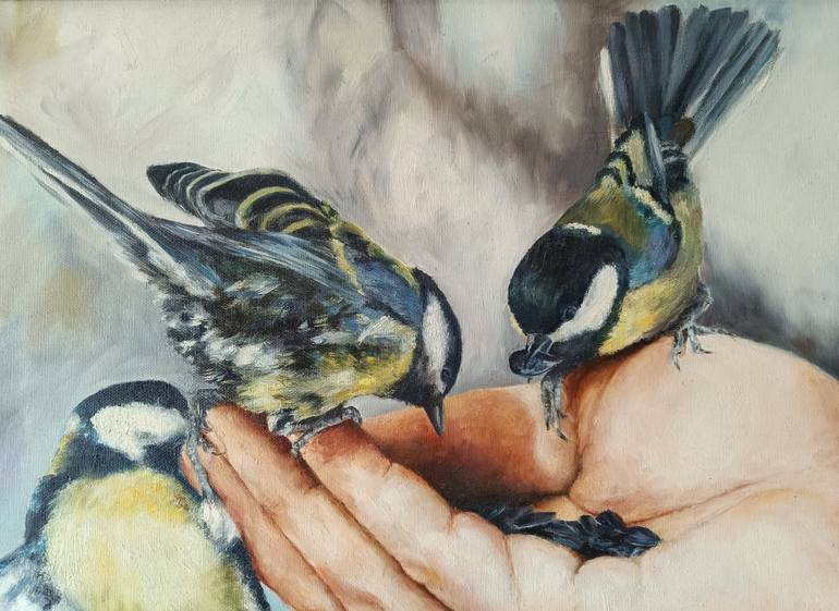 Original Contemporary People Painting by Kateryna Shuvalova