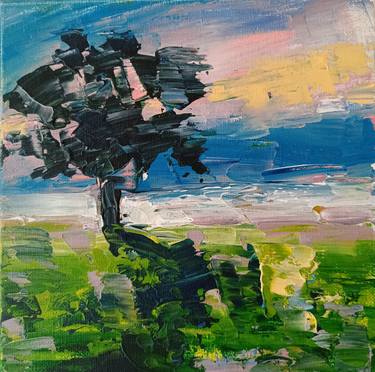 Original Abstract Landscape Painting by Kateryna Shuvalova