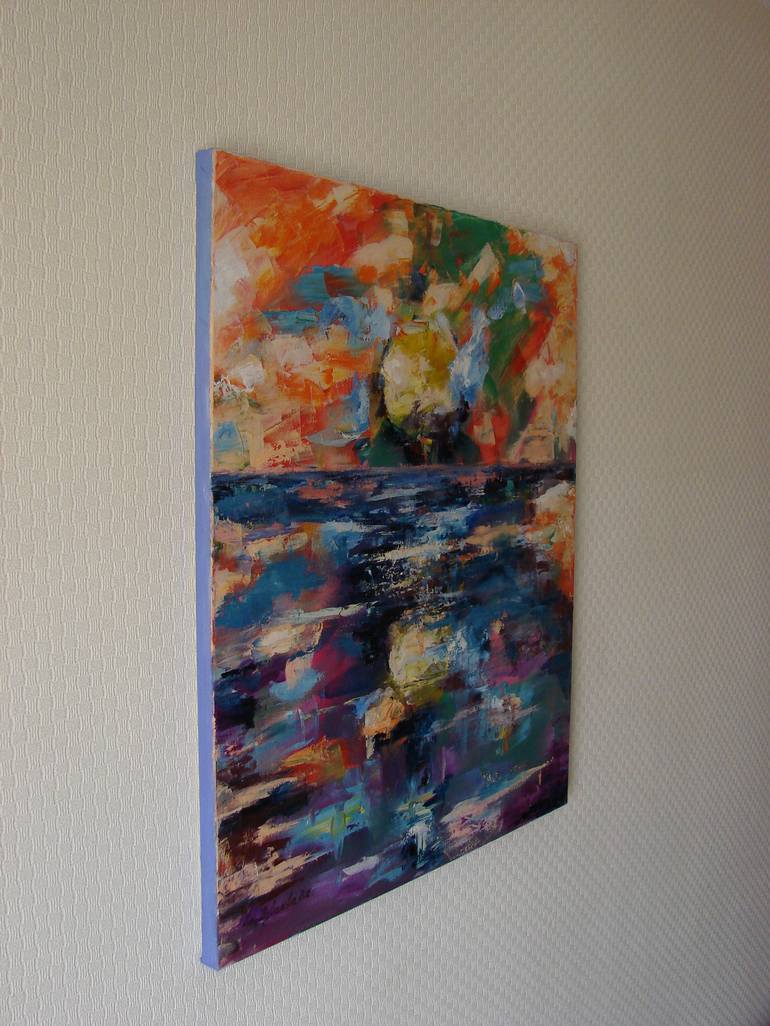 Original Impressionism Abstract Painting by Kateryna Shuvalova