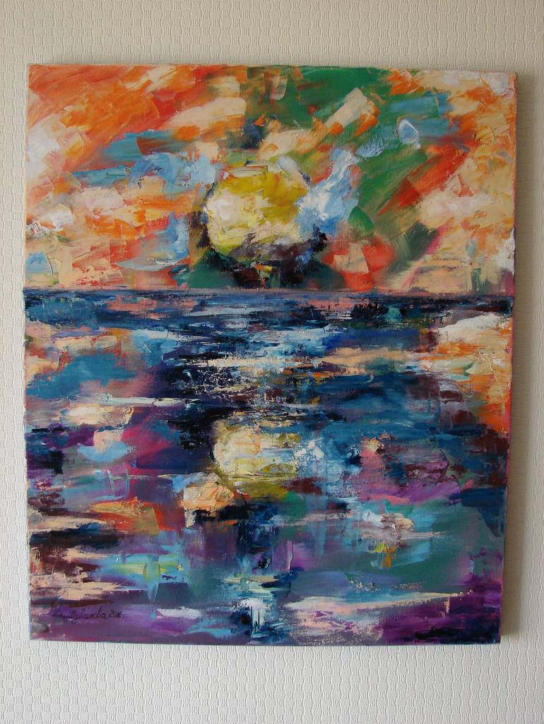 Original Impressionism Abstract Painting by Kateryna Shuvalova