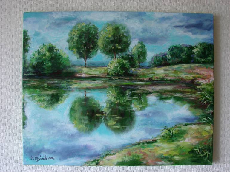 Original Realism Landscape Painting by Kateryna Shuvalova