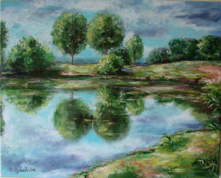 Original Realism Landscape Painting by Kateryna Shuvalova