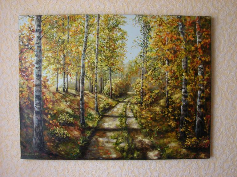 Original Photorealism Landscape Painting by Kateryna Shuvalova