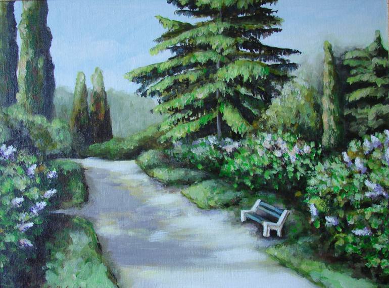 Print of Realism Landscape Paintings by Kateryna Shuvalova