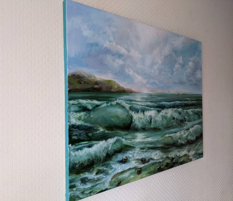 Original Seascape Painting by Kateryna Shuvalova