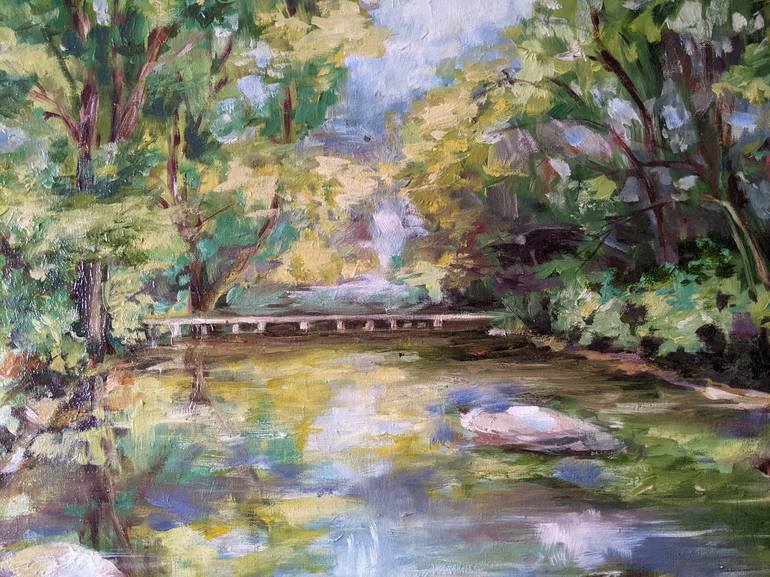 Original Impressionism Landscape Painting by Kateryna Shuvalova