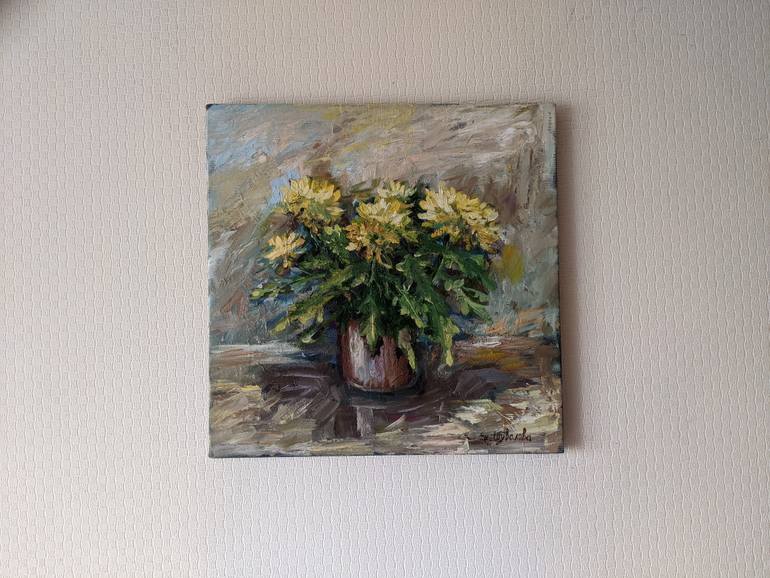 Original Figurative Floral Painting by Kateryna Shuvalova