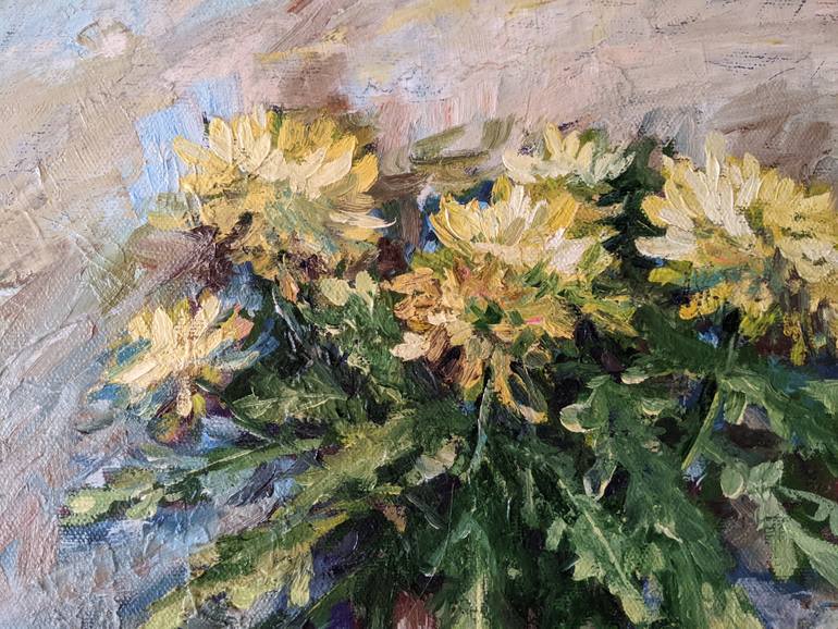 Original Figurative Floral Painting by Kateryna Shuvalova